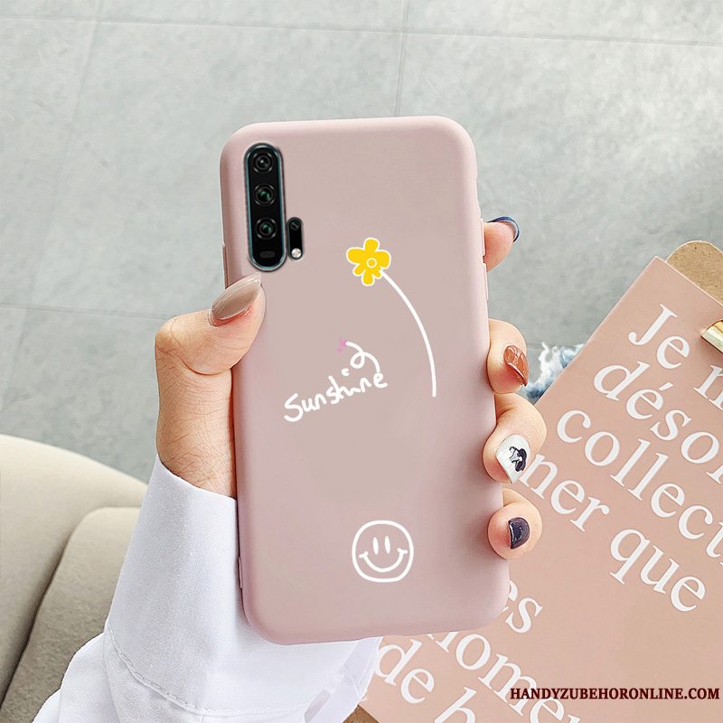 Etui Honor 20 Pro Beskyttelse Telefonnubuck, Cover Honor 20 Pro Tasker Lyserød Lilla