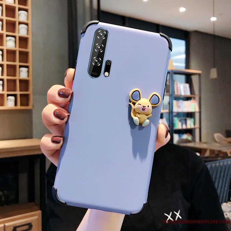 Etui Honor 20 Pro Cartoon Tredimensionale Simple, Cover Honor 20 Pro Silikone Ungdom Anti-fald