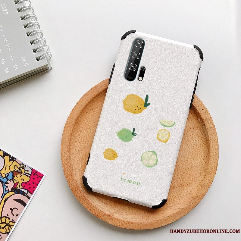 Etui Honor 20 Pro Silke Hvid Telefon, Cover Honor 20 Pro Beskyttelse Mønster Frisk