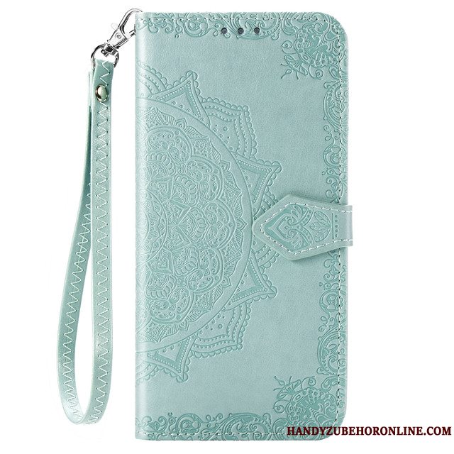 Etui Honor 30 Pro Beskyttelse Anti-fald Grøn, Cover Honor 30 Pro Læder Telefon
