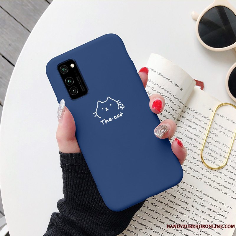 Etui Honor 30 Pro Kreativ Blå Telefon, Cover Honor 30 Pro Beskyttelse Simple Hund