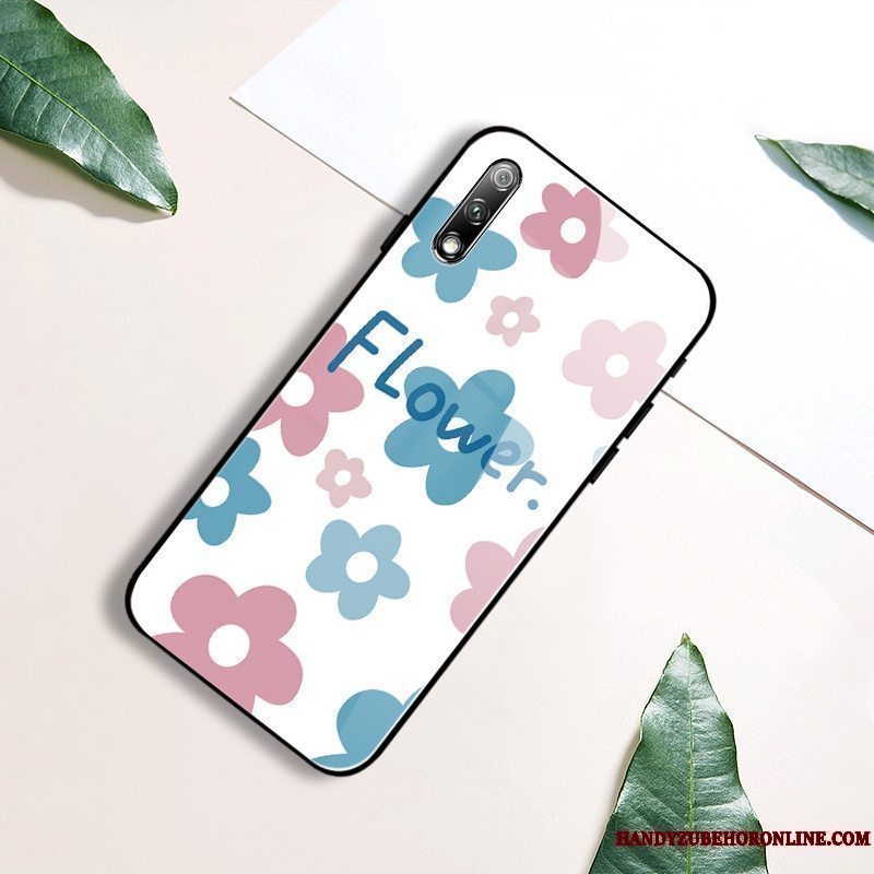 Etui Honor 9x Kreativ Telefonblomster, Cover Honor 9x Tasker Glas Net Red