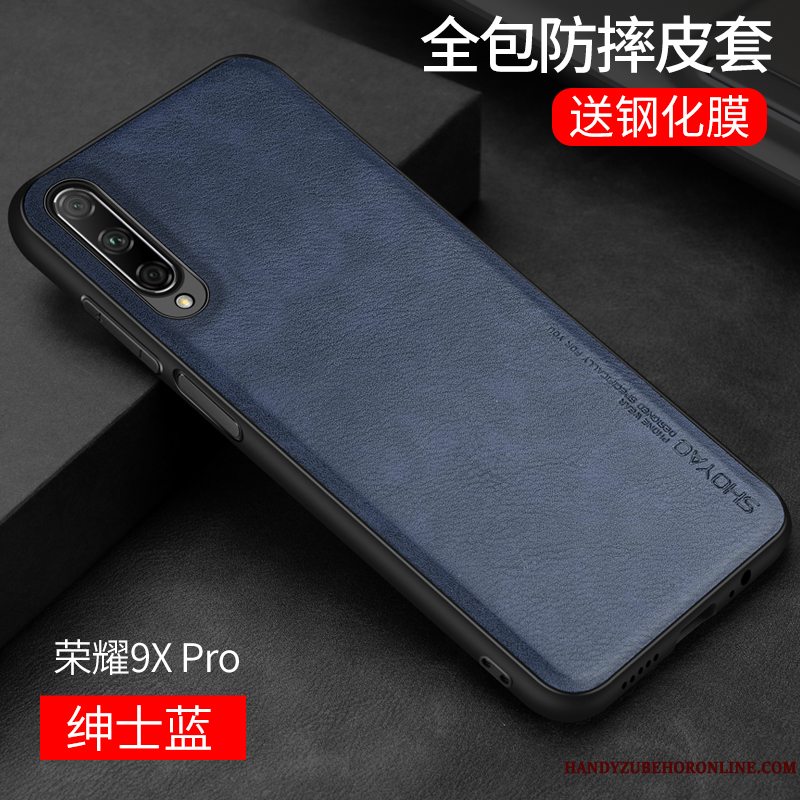 Etui Honor 9x Pro Kreativ Bagdæksel Telefon, Cover Honor 9x Pro Læder Business Tynd