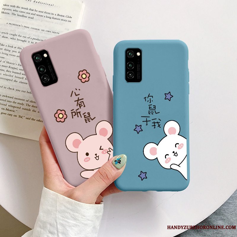 Etui Honor View30 Pro Silikone Af Personlighed Frisk, Cover Honor View30 Pro Cartoon Elskeren Hjerte