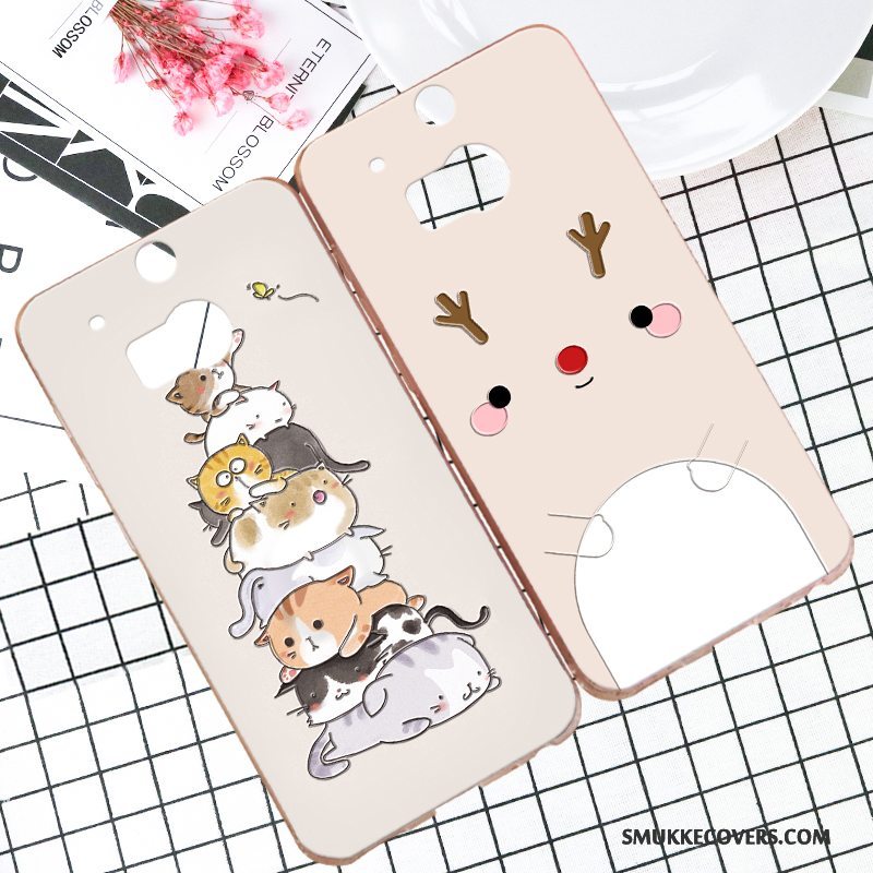 Etui Htc One M8 Cartoon Hård Hvid, Cover Htc One M8 Beskyttelse Anti-fald Trend