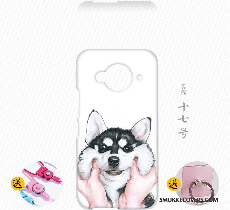 Etui Htc One M9 Malet Tilpas Hård, Cover Htc One M9 Blød Hvid Telefon