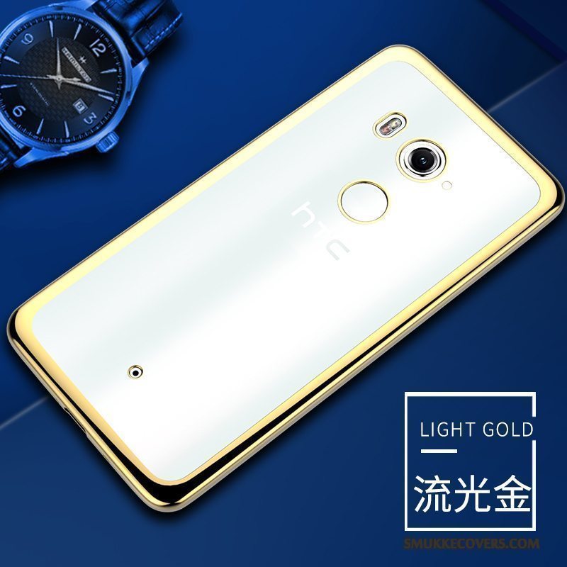 Etui Htc U11+ Blød Guld Gennemsigtig, Cover Htc U11+ Beskyttelse Anti-fald Telefon