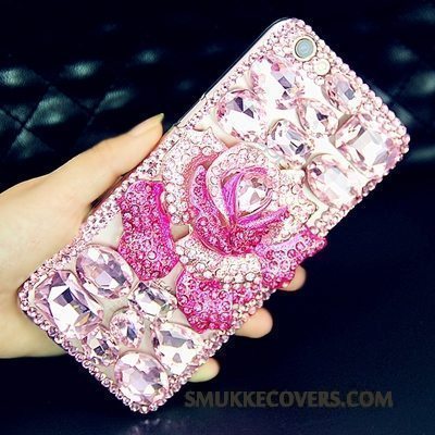 Etui Htc U11 Life Strass Telefontrendy, Cover Htc U11 Life Luksus Lyserød