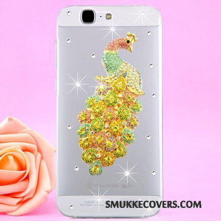 Etui Huawei Ascend G7 Strass Hængende Hals Guld, Cover Huawei Ascend G7 Beskyttelse Telefongennemsigtig