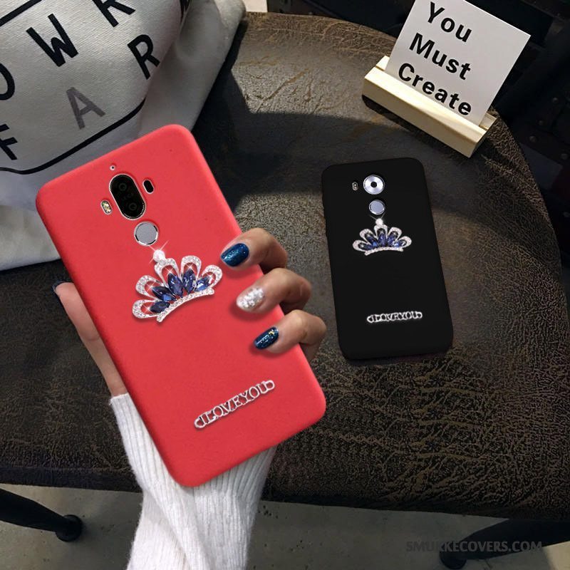 Etui Huawei Ascend Mate 7 Silikone Rød Hjerte, Cover Huawei Ascend Mate 7 Blød Telefon