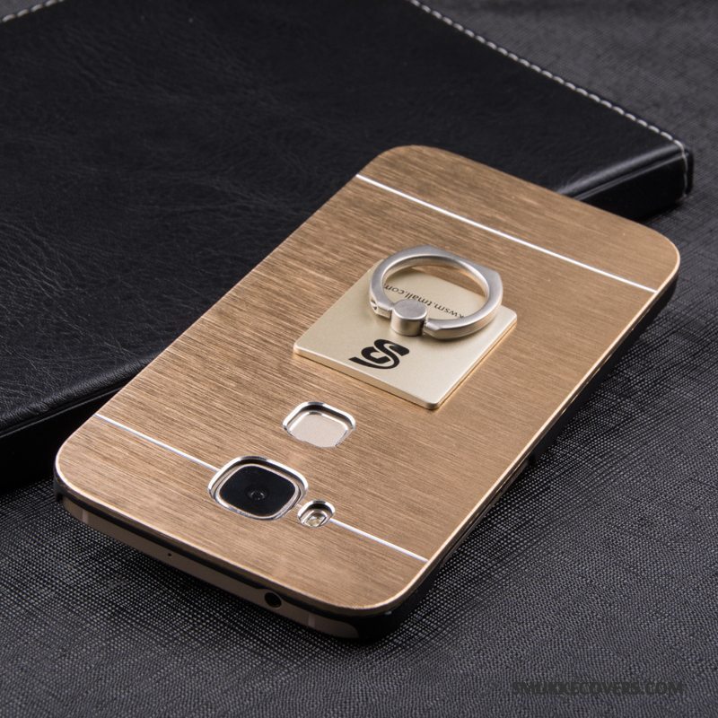 Etui Huawei G7 Plus Metal Hård Guld, Cover Huawei G7 Plus Beskyttelse Telefonanti-fald