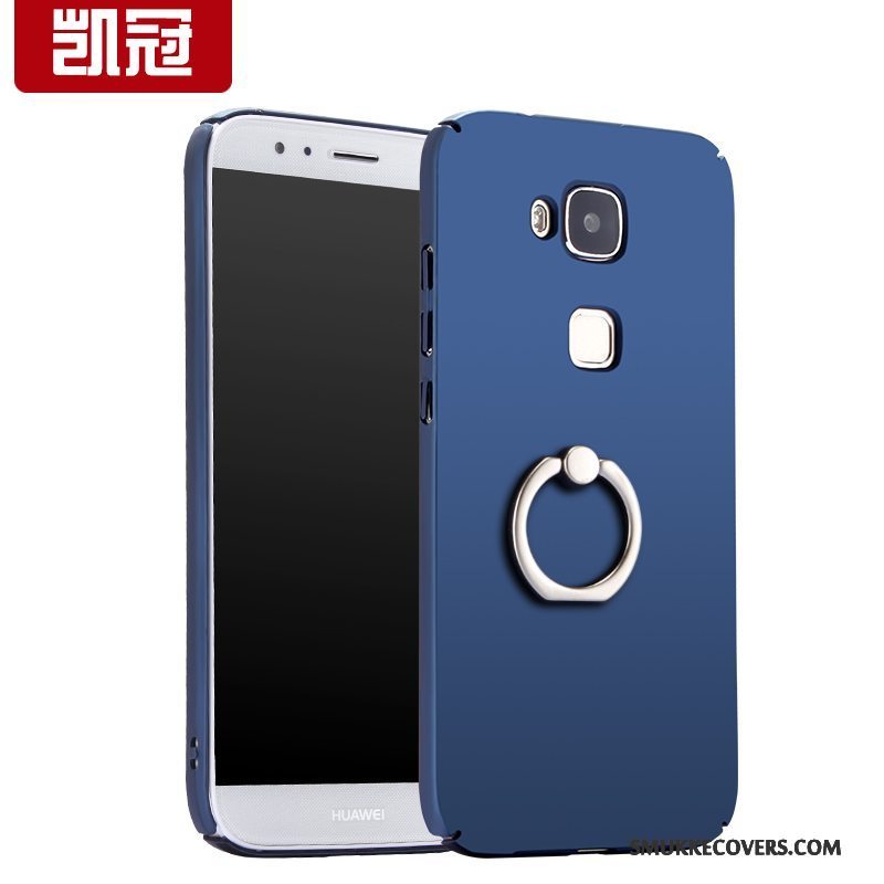 Etui Huawei G7 Plus Silikone Blå Nubuck, Cover Huawei G7 Plus Tasker Telefonhård