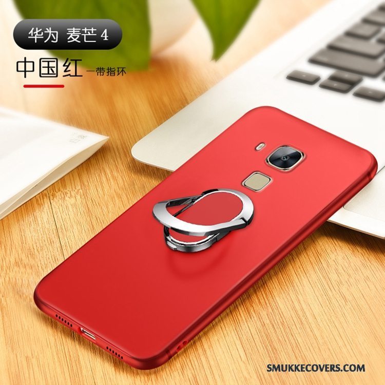 Etui Huawei G7 Plus Support Rød Telefon, Cover Huawei G7 Plus Blød