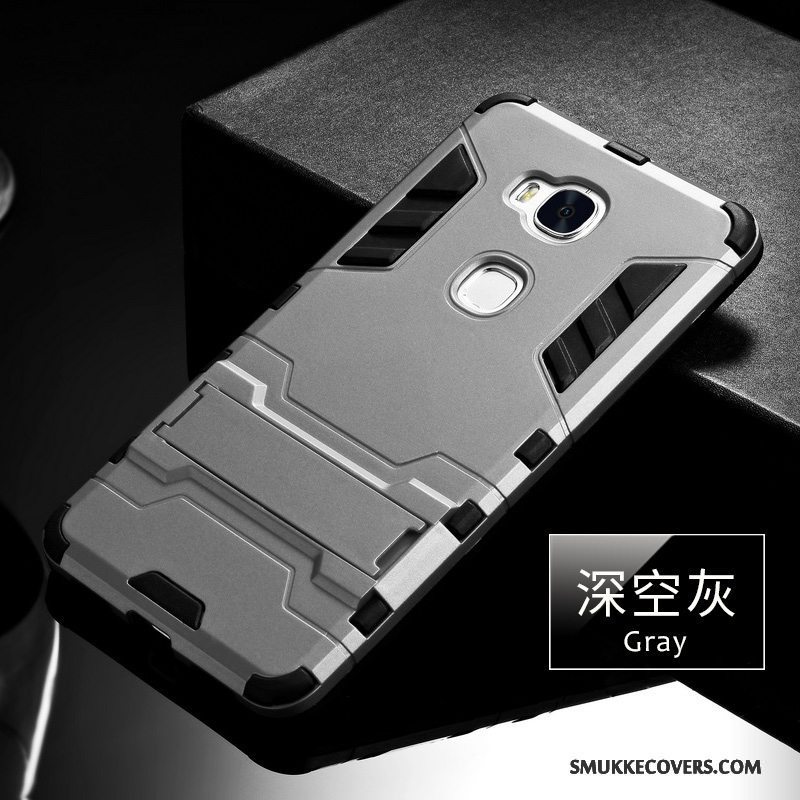 Etui Huawei G7 Plus Tasker Anti-fald Sølv, Cover Huawei G7 Plus Silikone Telefoncool