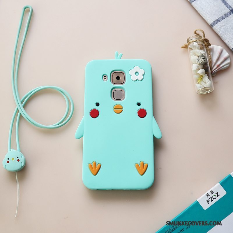 Etui Huawei G7 Plus Tasker Lyseblå Anti-fald, Cover Huawei G7 Plus Cartoon Telefonaf Personlighed