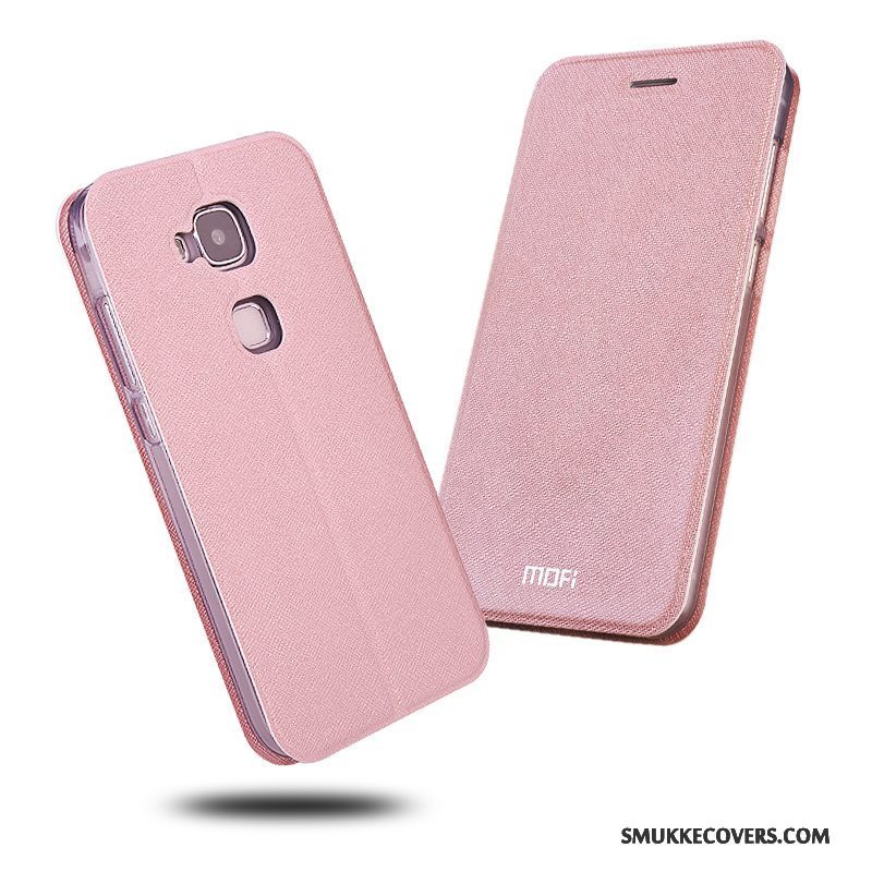 Etui Huawei G9 Plus Beskyttelse Anti-fald Rosa Guld, Cover Huawei G9 Plus Læder Telefon