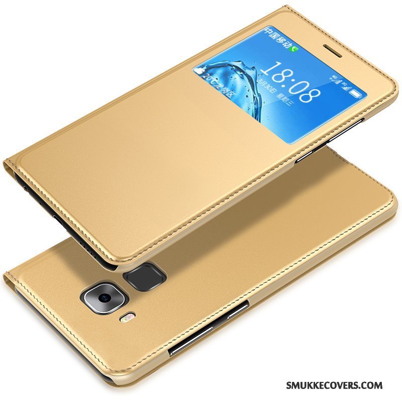 Etui Huawei G9 Plus Beskyttelse Anti-fald Telefon, Cover Huawei G9 Plus Tasker Trend Guld