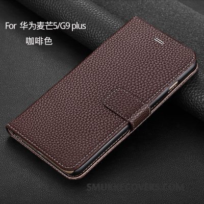 Etui Huawei G9 Plus Beskyttelse Brun Telefon, Cover Huawei G9 Plus Tegnebog