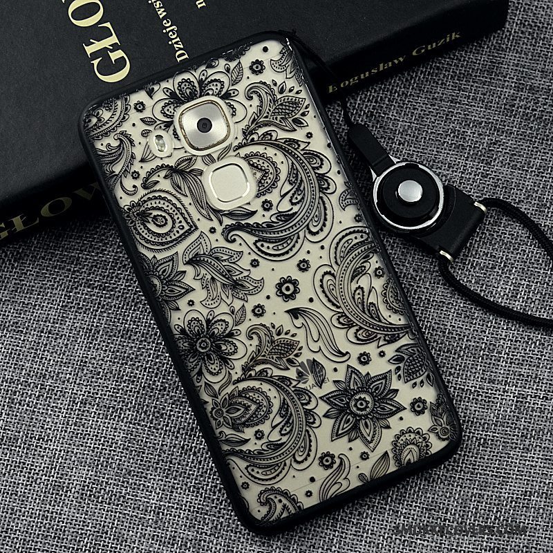 Etui Huawei G9 Plus Beskyttelse Trend Anti-fald, Cover Huawei G9 Plus Blød Sort Hængende Ornamenter