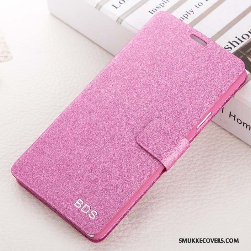 Etui Huawei G9 Plus Læder Anti-fald Telefon, Cover Huawei G9 Plus Folio Trend Rød