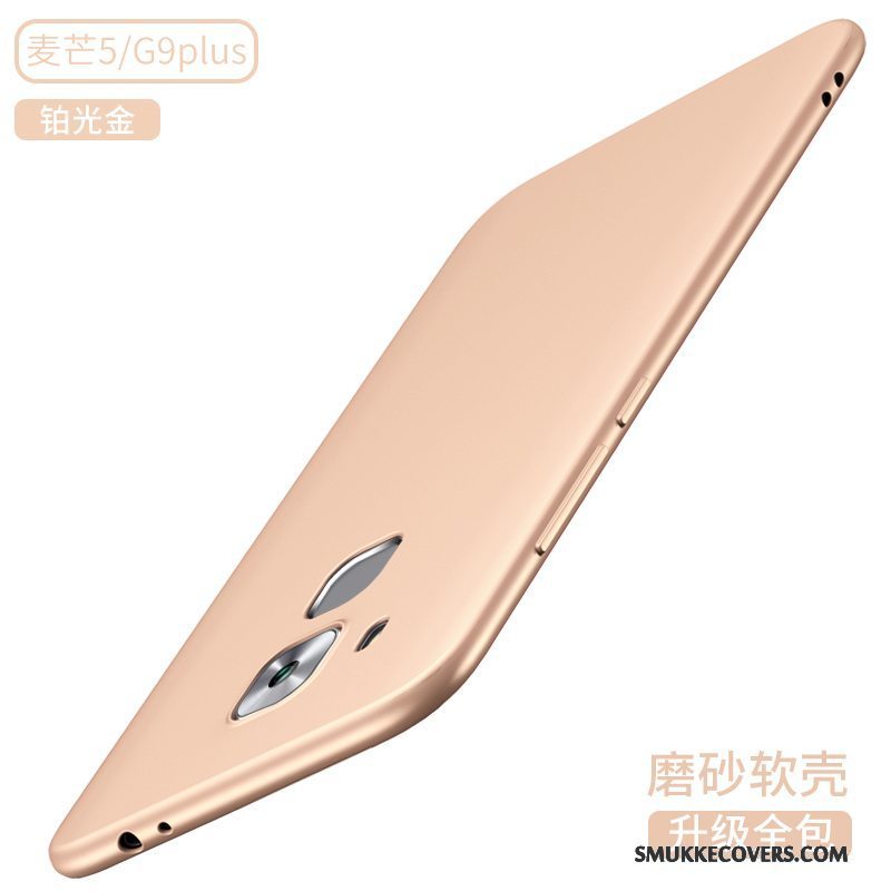 Etui Huawei G9 Plus Silikone Telefonanti-fald, Cover Huawei G9 Plus Tasker Guld Af Personlighed