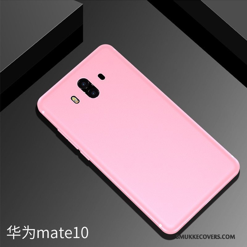 Etui Huawei Mate 10 Blød Telefonlyserød, Cover Huawei Mate 10 Silikone Nubuck