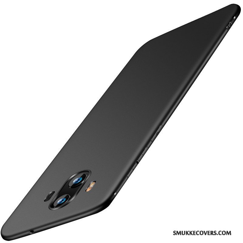 Etui Huawei Mate 10 Blød Tynd Telefon, Cover Huawei Mate 10 Silikone Nubuck Sort