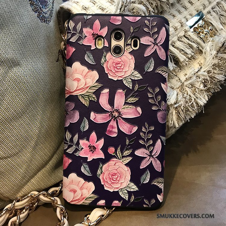 Etui Huawei Mate 10 Farve High End Telefon, Cover Huawei Mate 10 Tasker Smukke Kronblade