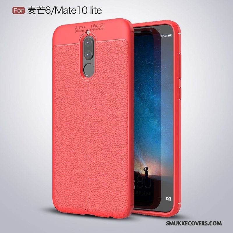 Etui Huawei Mate 10 Lite Beskyttelse Telefonanti-fald, Cover Huawei Mate 10 Lite Blød Rød