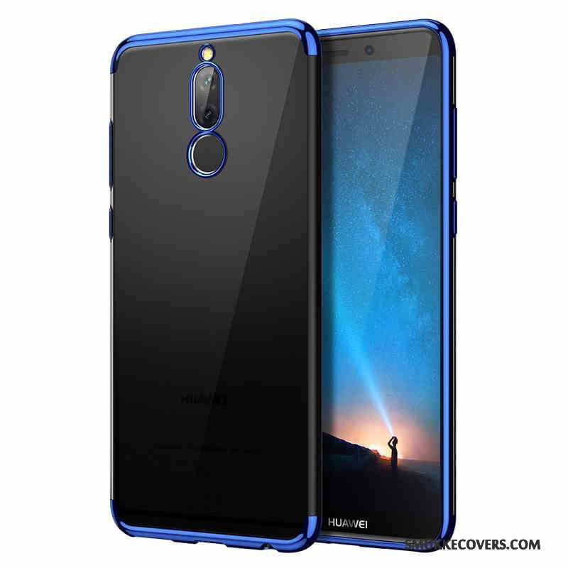 Etui Huawei Mate 10 Lite Blød Blå Telefon, Cover Huawei Mate 10 Lite Tasker Gennemsigtig Anti-fald