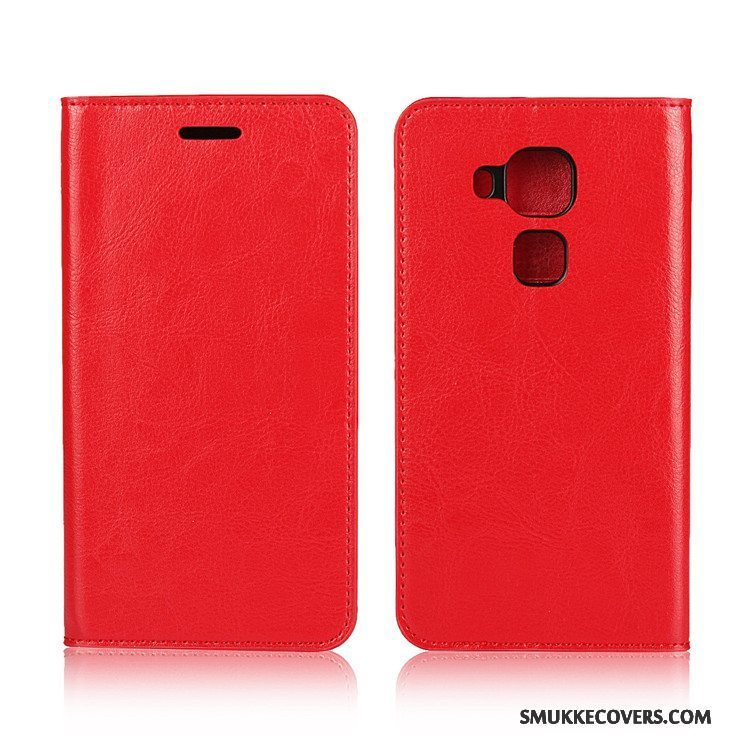 Etui Huawei Mate 10 Lite Folio Rød Skærmbeskyttelse, Cover Huawei Mate 10 Lite Support Anti-fald Hærdning