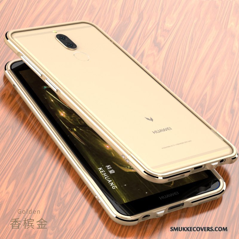 Etui Huawei Mate 10 Lite Kreativ Anti-fald Telefon, Cover Huawei Mate 10 Lite Beskyttelse Ramme Guld