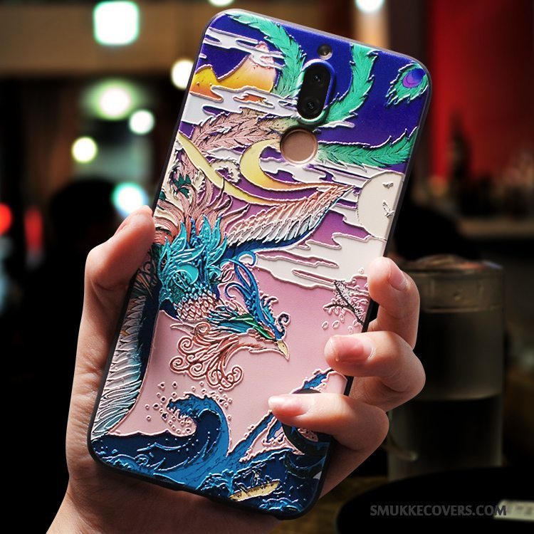 Etui Huawei Mate 10 Lite Kreativ Telefonlyserød, Cover Huawei Mate 10 Lite Blød Anti-fald Kinesisk Stil