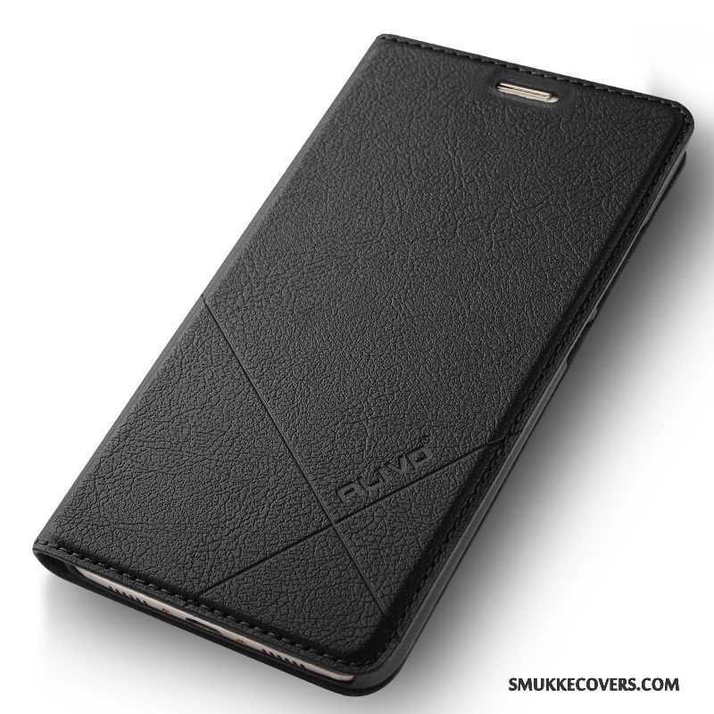 Etui Huawei Mate 10 Lite Læder Anti-fald Telefon, Cover Huawei Mate 10 Lite Folio Sort