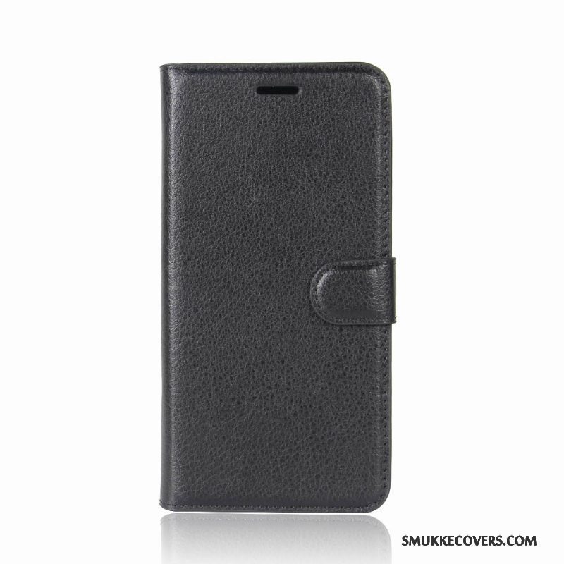 Etui Huawei Mate 10 Lite Læder Telefonsort, Cover Huawei Mate 10 Lite Kort