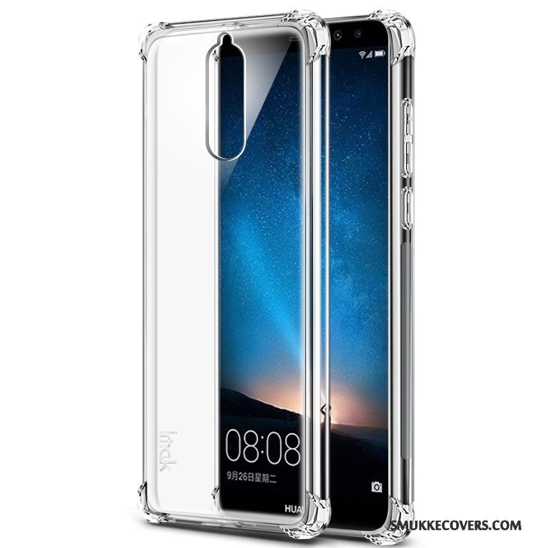Etui Huawei Mate 10 Lite Silikone Gennemsigtig Telefon, Cover Huawei Mate 10 Lite Beskyttelse Gasbag Nubuck