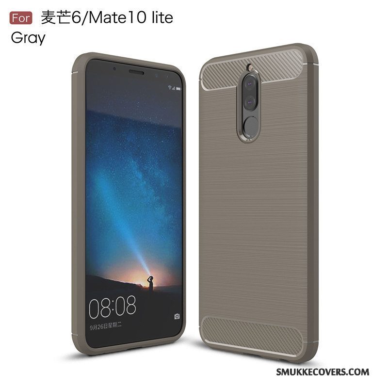 Etui Huawei Mate 10 Lite Tasker Anti-fald Grå, Cover Huawei Mate 10 Lite Blød Telefon