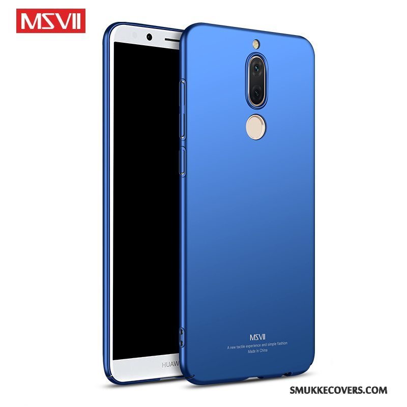 Etui Huawei Mate 10 Lite Tasker Hård Blå, Cover Huawei Mate 10 Lite Silikone Anti-fald Tynd