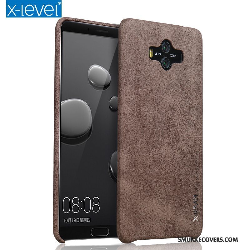 Etui Huawei Mate 10 Læder Anti-fald Trend, Cover Huawei Mate 10 Beskyttelse Tynd Lyse