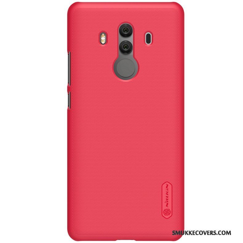 Etui Huawei Mate 10 Pro Beskyttelse Rød Guld, Cover Huawei Mate 10 Pro Nubuck Telefon