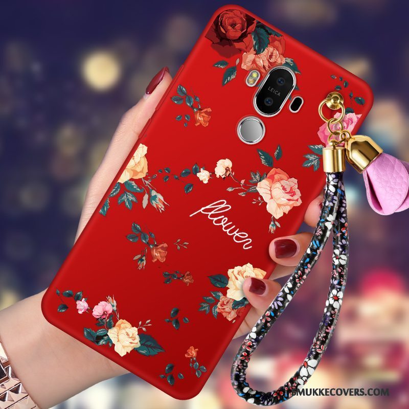 Etui Huawei Mate 10 Pro Blød Anti-fald Telefon, Cover Huawei Mate 10 Pro Tasker Trend Rød