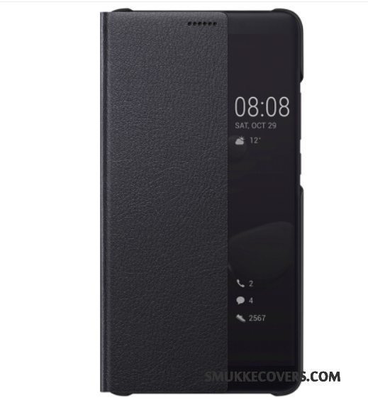 Etui Huawei Mate 10 Pro Læder Vækstdvale Blå, Cover Huawei Mate 10 Pro Beskyttelse Telefon