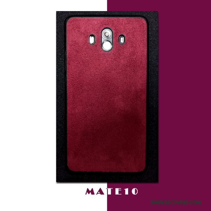 Etui Huawei Mate 10 Pro Silikone Tynd Anti-fald, Cover Huawei Mate 10 Pro Beskyttelse Telefonrød