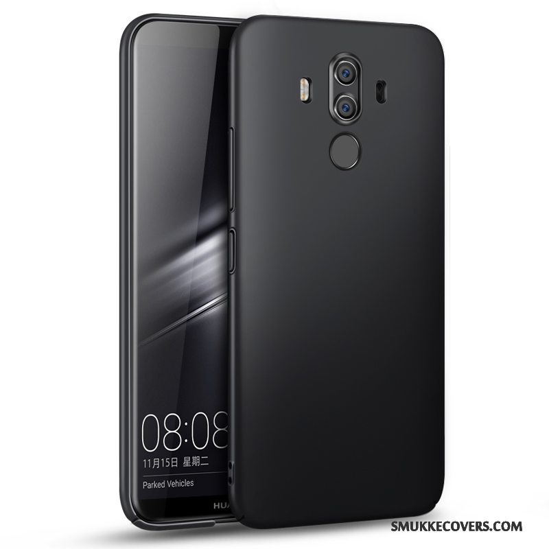 Etui Huawei Mate 10 Pro Tasker Anti-fald Telefon, Cover Huawei Mate 10 Pro Silikone Nubuck Sort