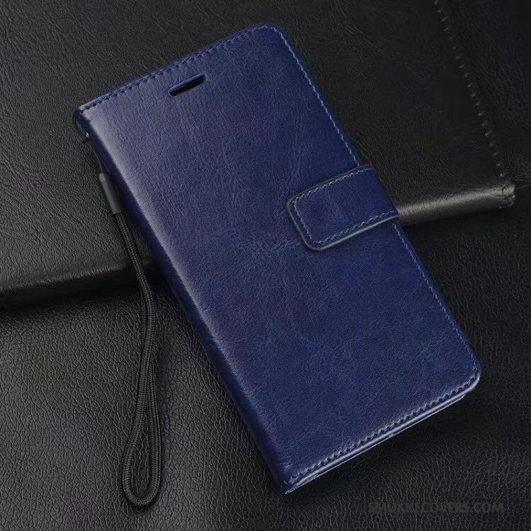 Etui Huawei Mate 10 Pro Tasker Blå Hærdning, Cover Huawei Mate 10 Pro Læder Skærmbeskyttelse