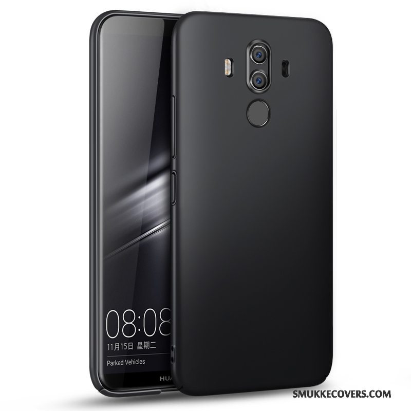 Etui Huawei Mate 10 Pro Tasker Nubuck Sort, Cover Huawei Mate 10 Pro Beskyttelse Anti-fald Hård