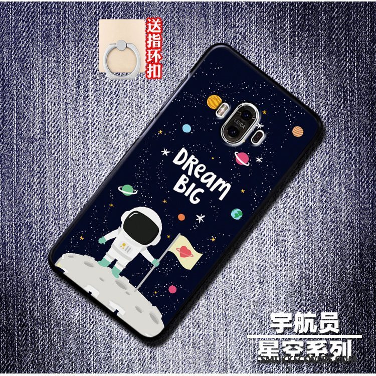 Etui Huawei Mate 10 Silikone Stjerneklar Anti-fald, Cover Huawei Mate 10 Kreativ Blå Trend