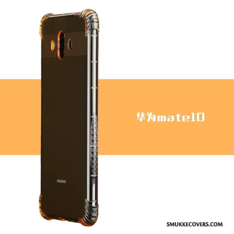 Etui Huawei Mate 10 Tasker Anti-fald Simple, Cover Huawei Mate 10 Silikone Telefonguld