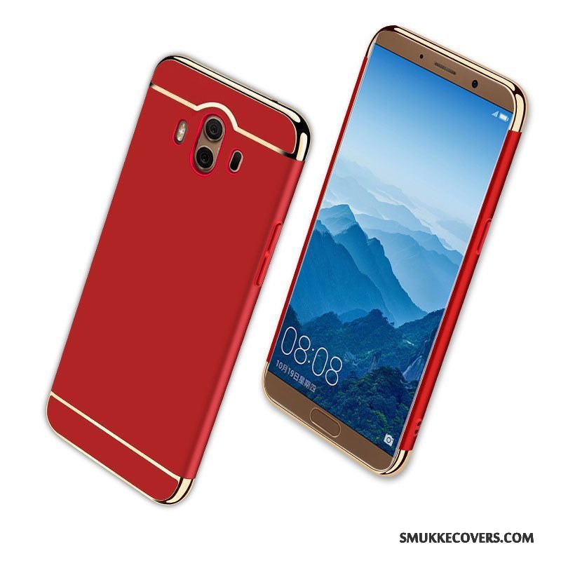 Etui Huawei Mate 10 Tasker Hård Anti-fald, Cover Huawei Mate 10 Beskyttelse Rød Telefon
