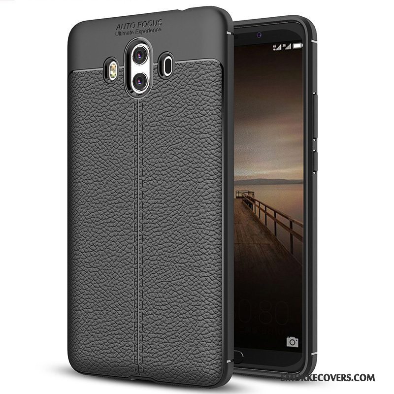 Etui Huawei Mate 10 Tasker Ny Sort, Cover Huawei Mate 10 Silikone Telefonanti-fald